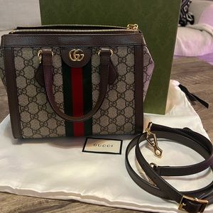 COPY - Gucci Ophidia Top Handle Tote - GG Coated
Canvas - Small